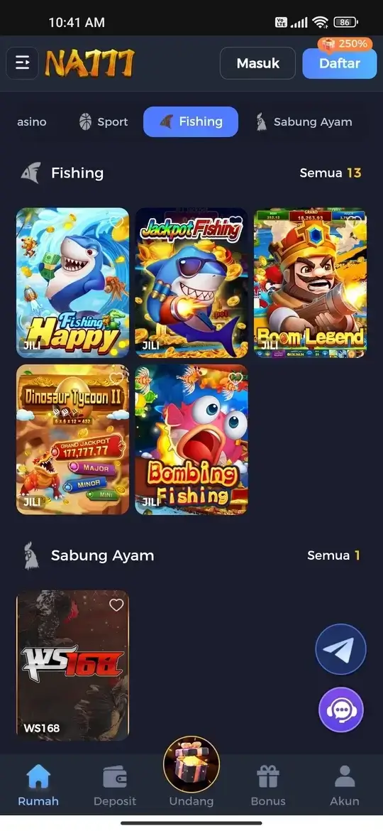 NA777 - Permainan Fishing